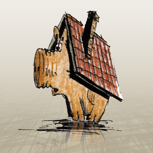 Schweine-Illustration